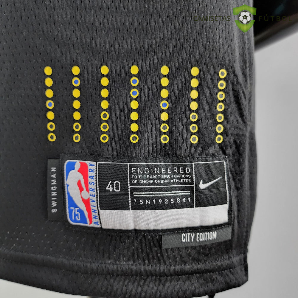 Camiseta Golden State Warriors 21-22 - Jonathan Kuminga 00 Negro Nba