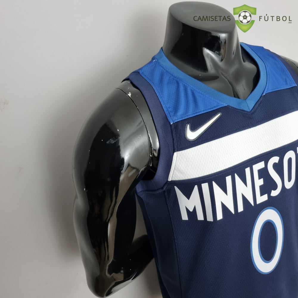 Camiseta Minnesota Timberwolves 21-22 - Dangelo Russell 0 Azul Marino Nba
