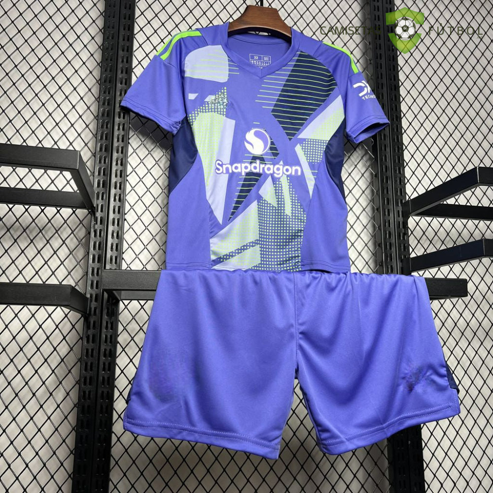 Equipación Manchester United 24-25 Portero Niño Personalizado