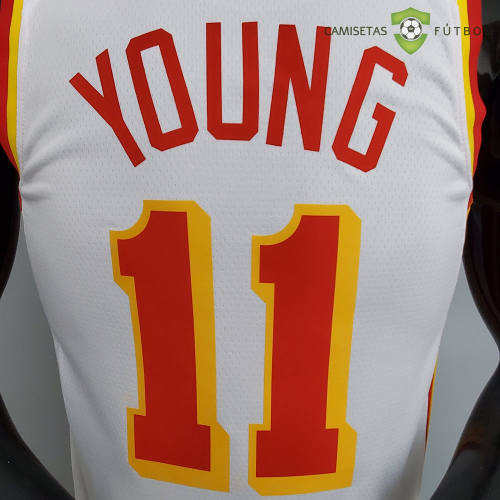 Camiseta Atlanta Hawks 21-22 - Trae Young 11 Blanco Nba