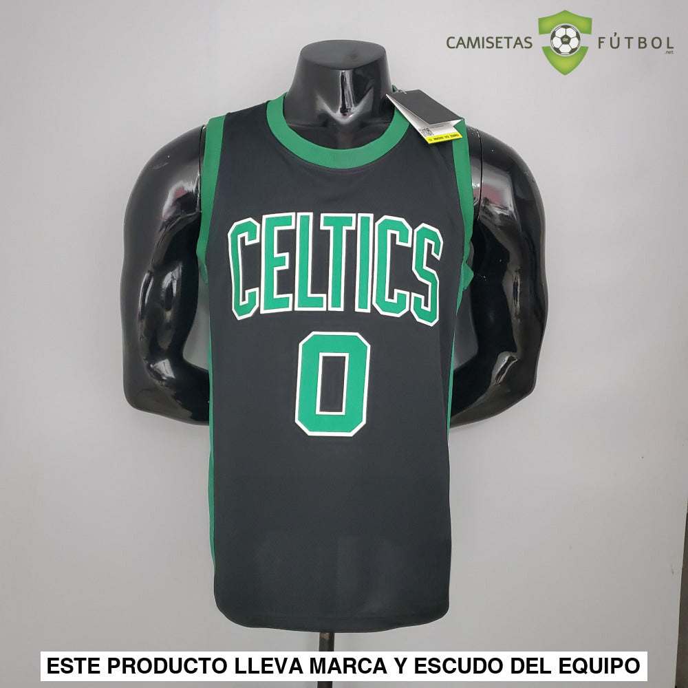 Camiseta Boston Celtics 21 - 22 - Jayson Tatum 0 Negro De Futbol