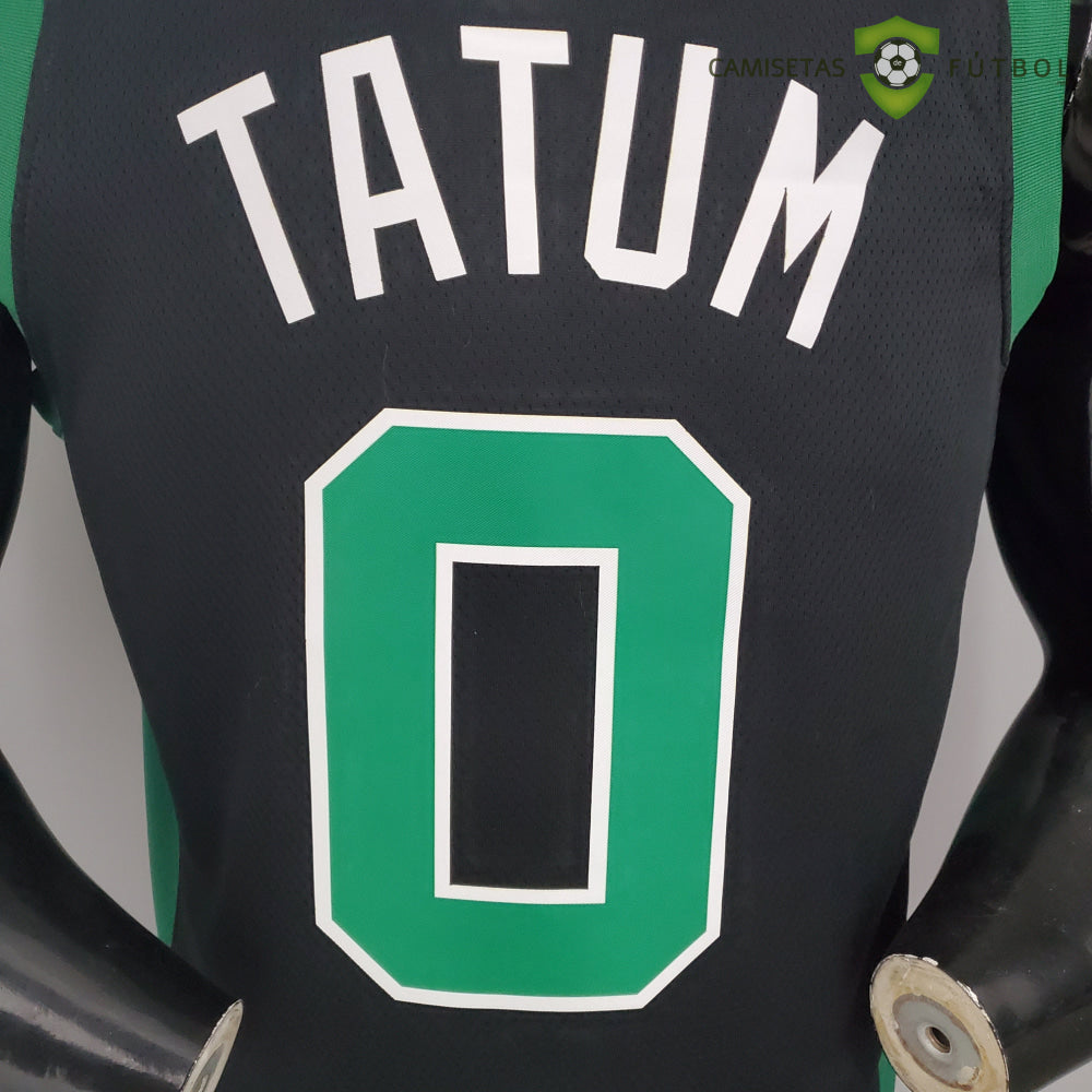 Camiseta Boston Celtics 21-22 - Jayson Tatum 0 Negro Nba