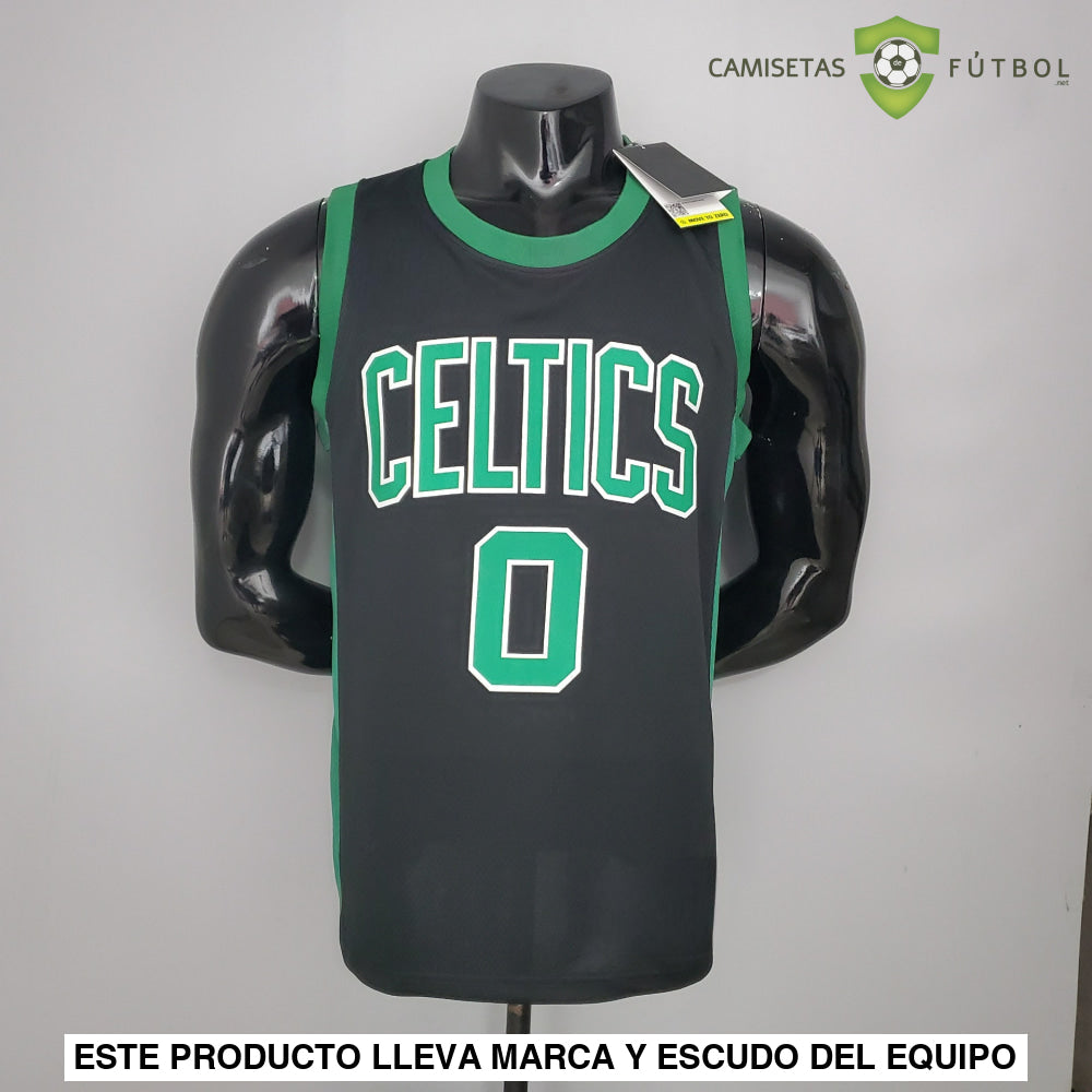 Camiseta Boston Celtics 21-22 - Jayson Tatum 0 Negro Nba