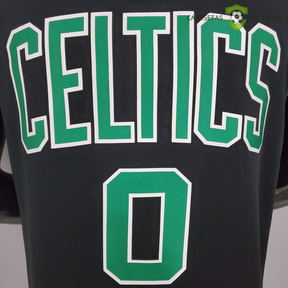 Camiseta Boston Celtics 21-22 - Jayson Tatum 0 Negro Nba