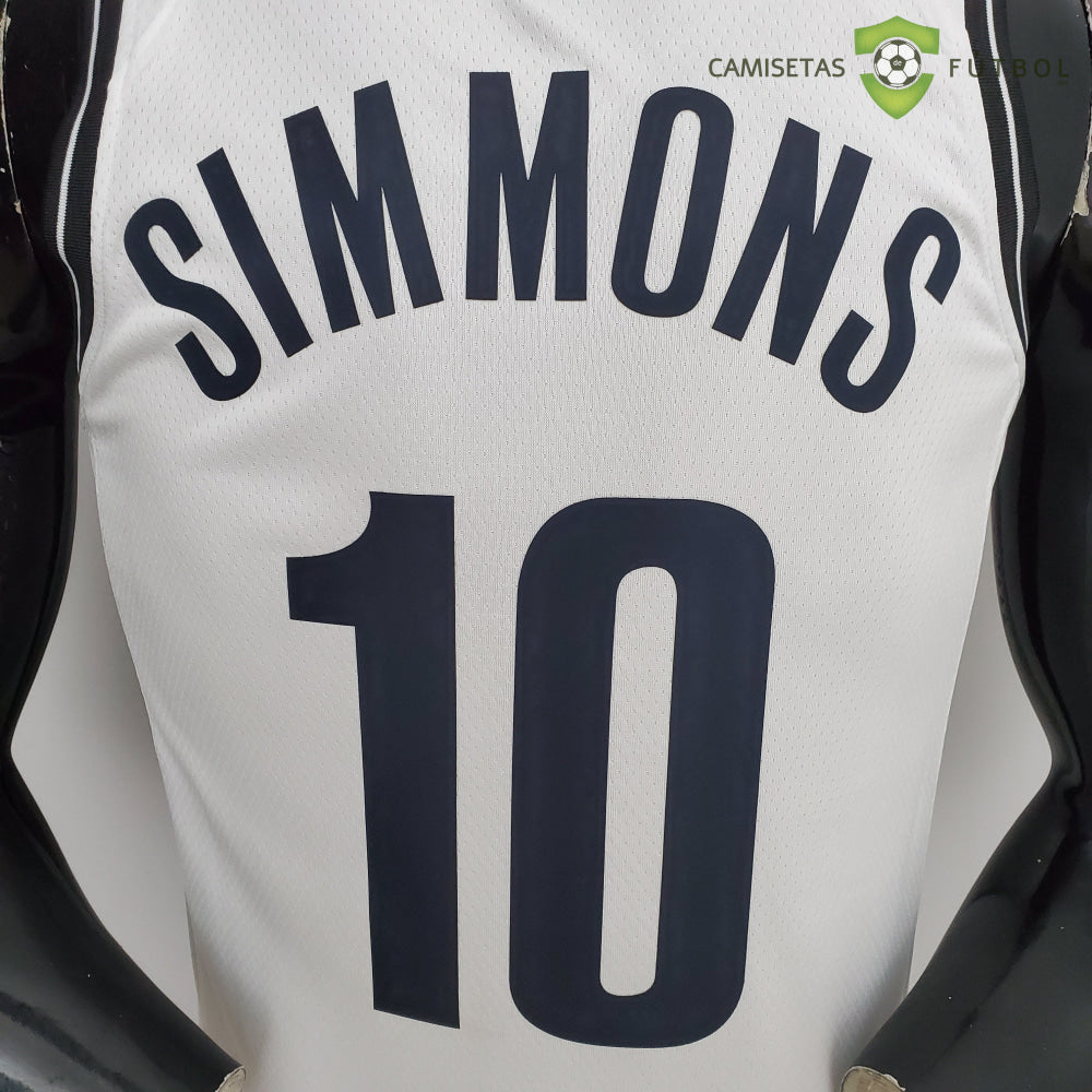 Camiseta Brooklyn Nets 21-22 - Ben Simmons 10 Blanco Nba