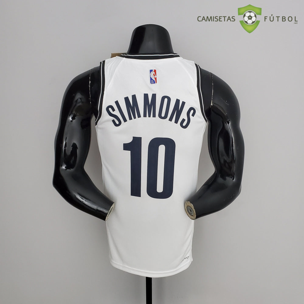 Camiseta Brooklyn Nets 21-22 - Ben Simmons 10 Blanco Nba