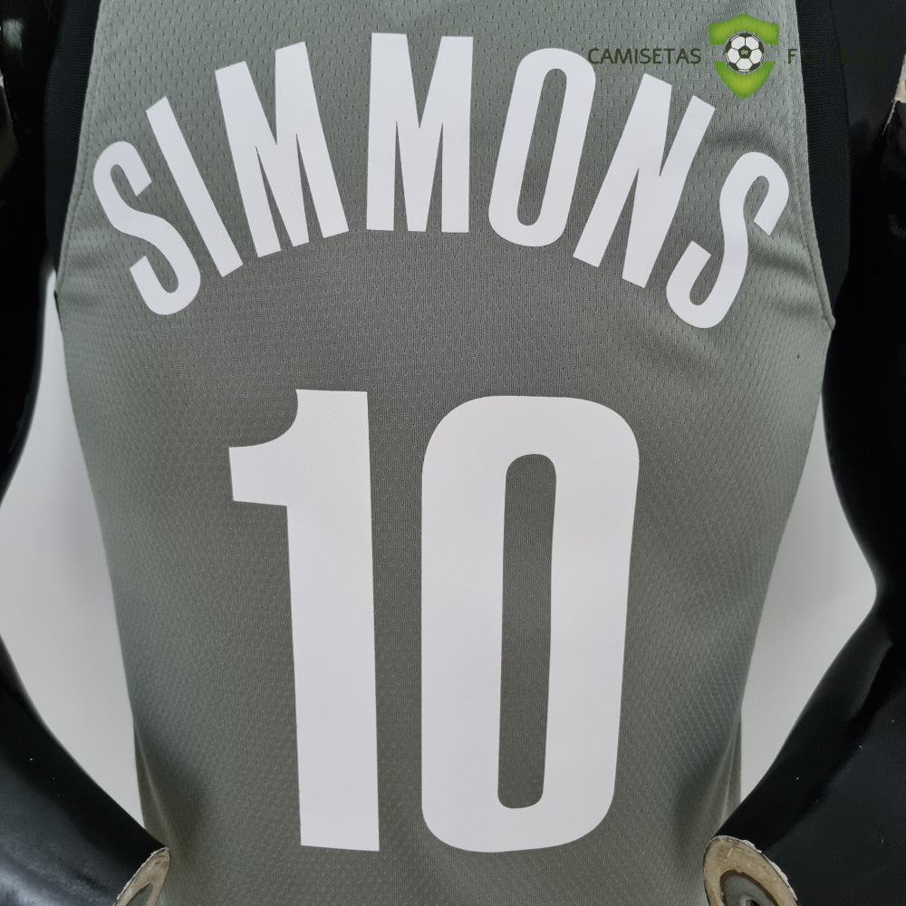 Camiseta Brooklyn Nets 21-22 - Ben Simmons 10 Gris Nba