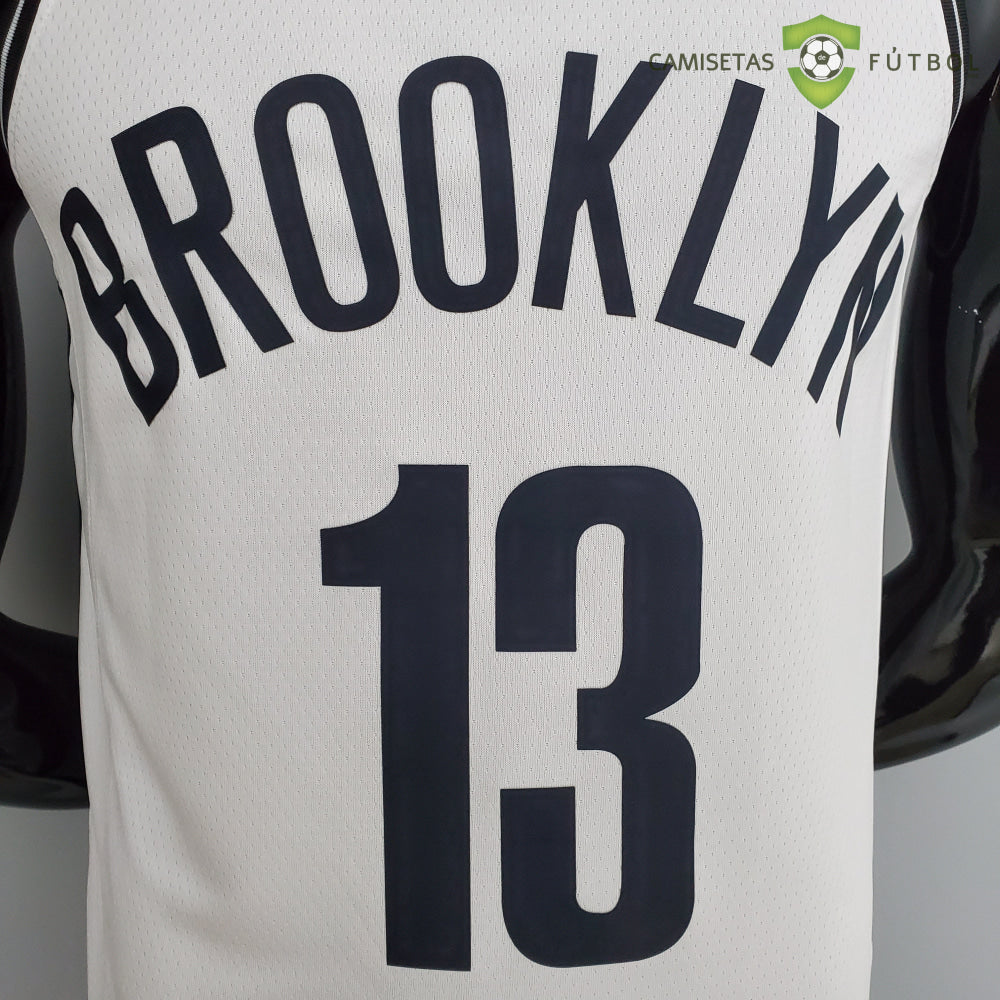 Camiseta Brooklyn Nets 21-22 - James Harden 13 Blanco Nba