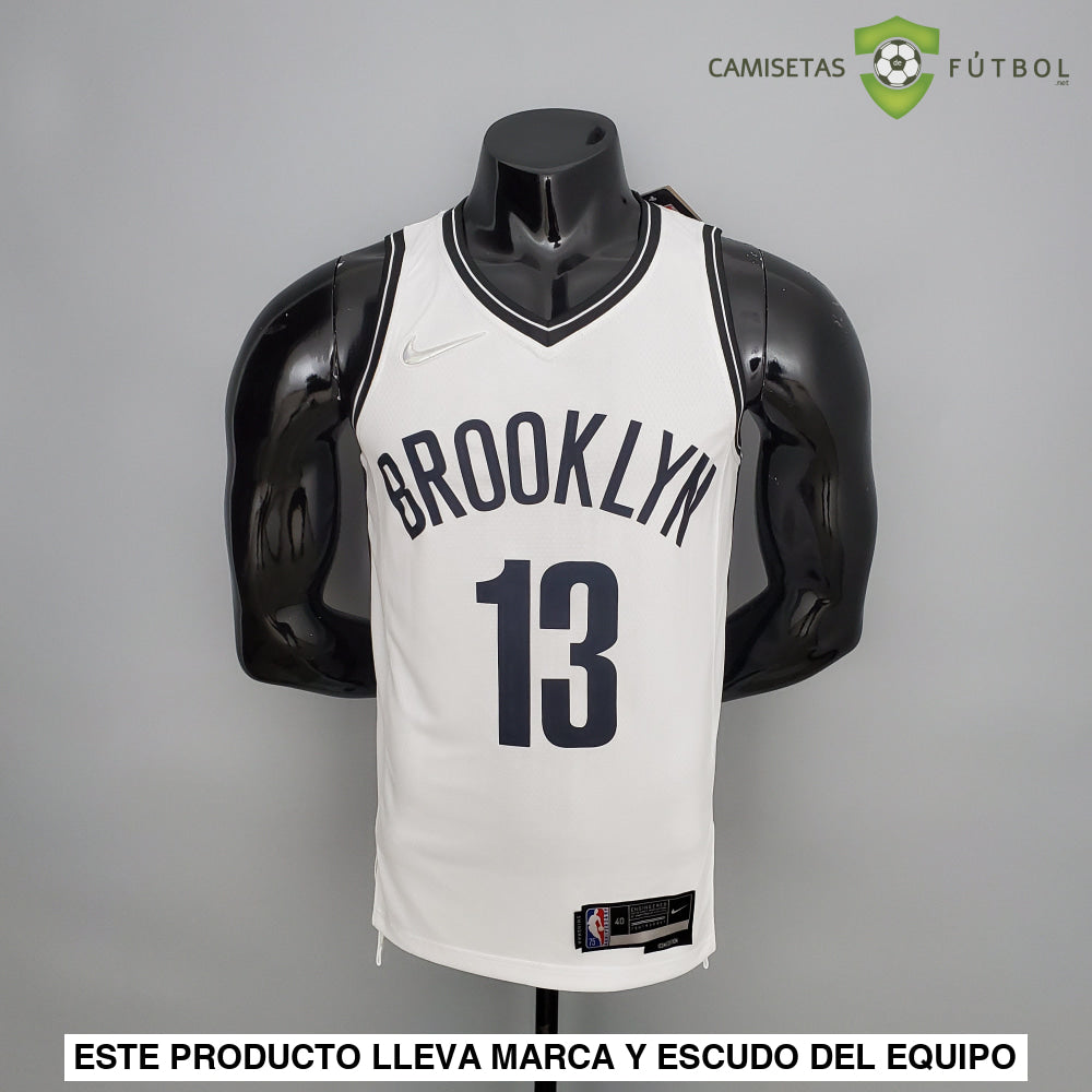 Camiseta Brooklyn Nets 21-22 - James Harden 13 Blanco Nba