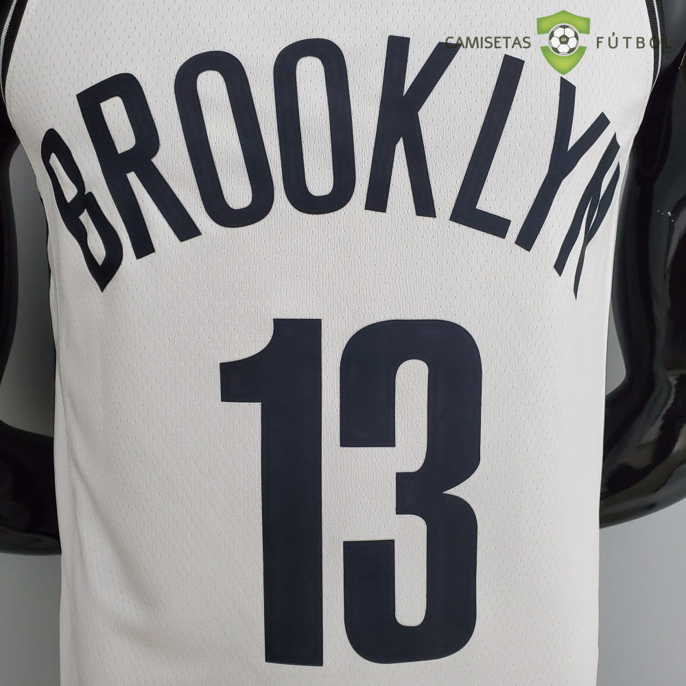 Camiseta Brooklyn Nets 21-22 - James Harden 13 Blanco Nba