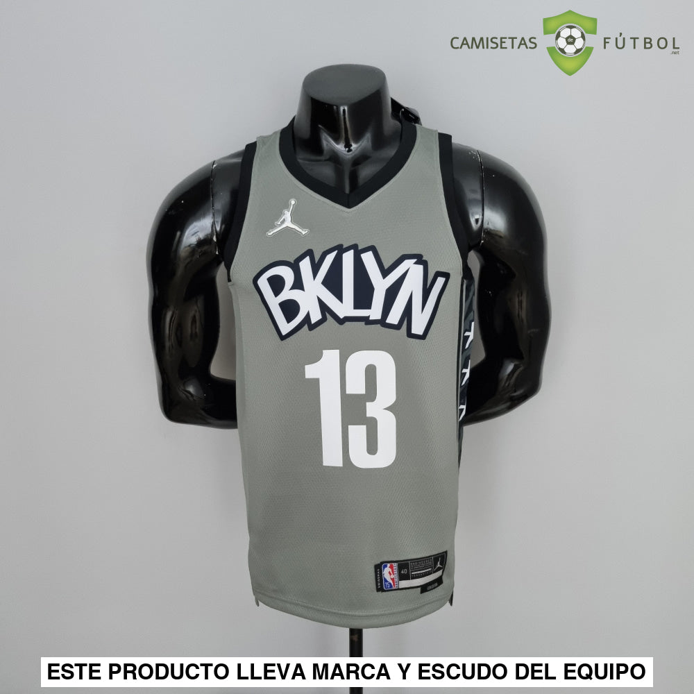 Camiseta Brooklyn Nets 21-22 - James Harden 13 Gris Nba