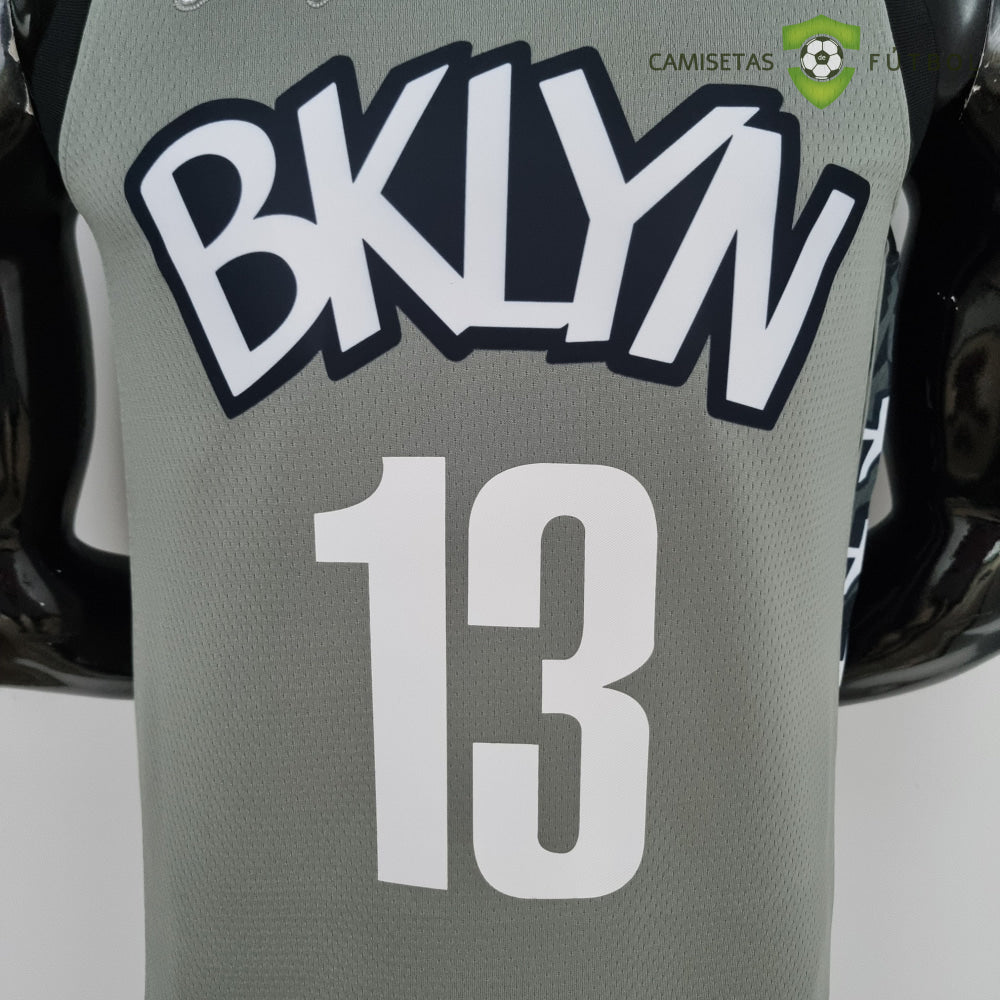 Camiseta Brooklyn Nets 21-22 - James Harden 13 Gris Nba