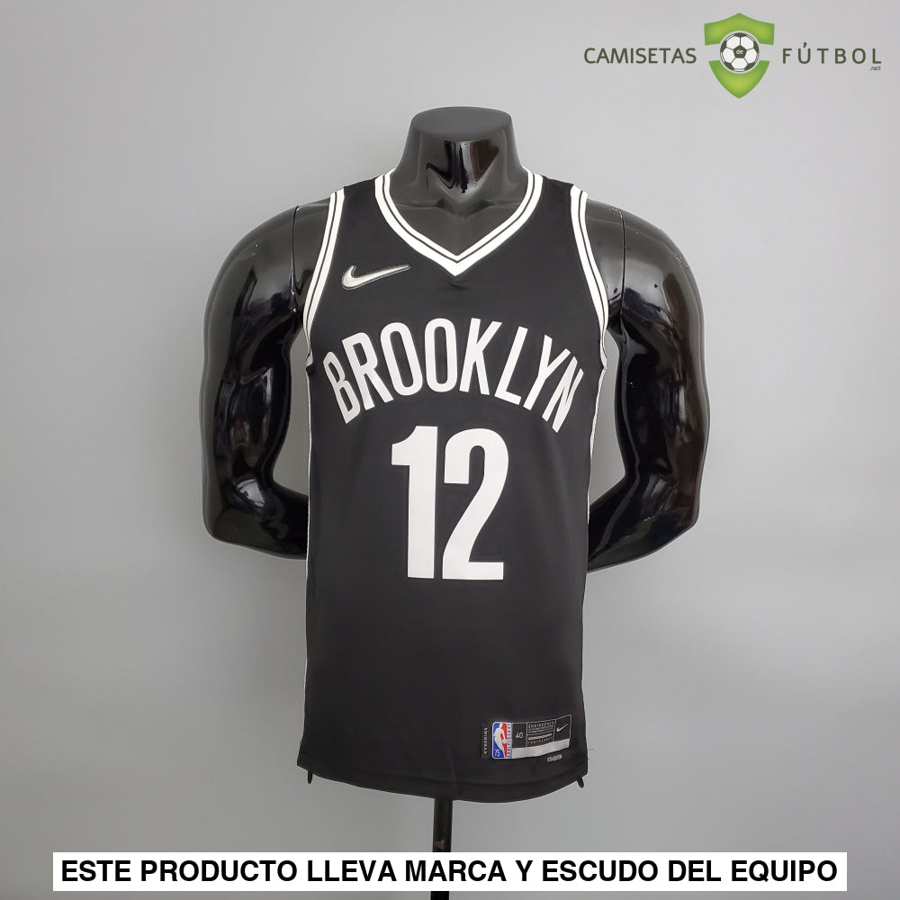 Camiseta Brooklyn Nets 21-22 - Joe Harris 12 Negro Nba