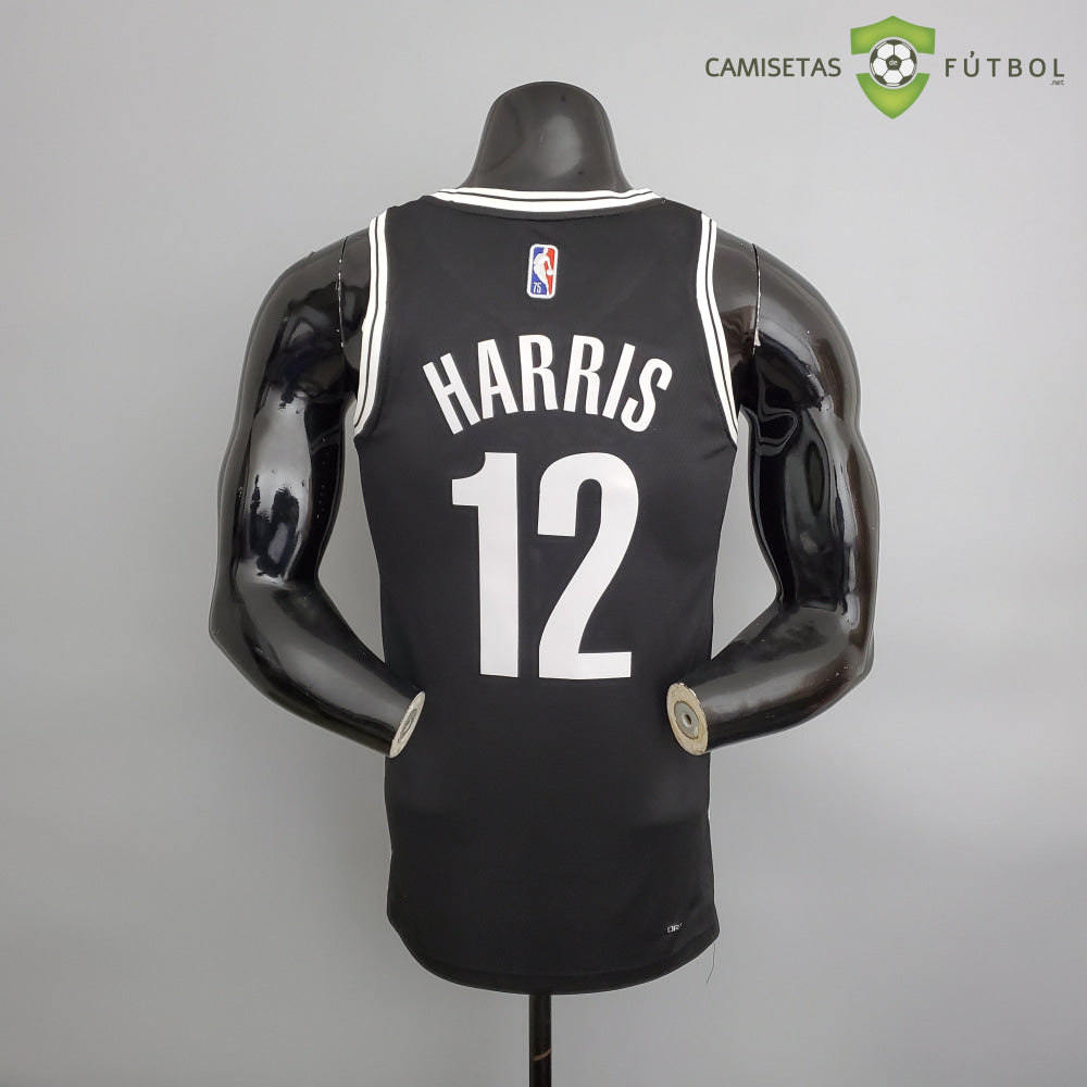 Camiseta Brooklyn Nets 21-22 - Joe Harris 12 Negro Nba