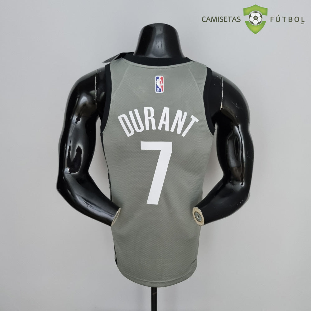 Camiseta Brooklyn Nets 21-22 - Kevin Durant 7 Gris Nba