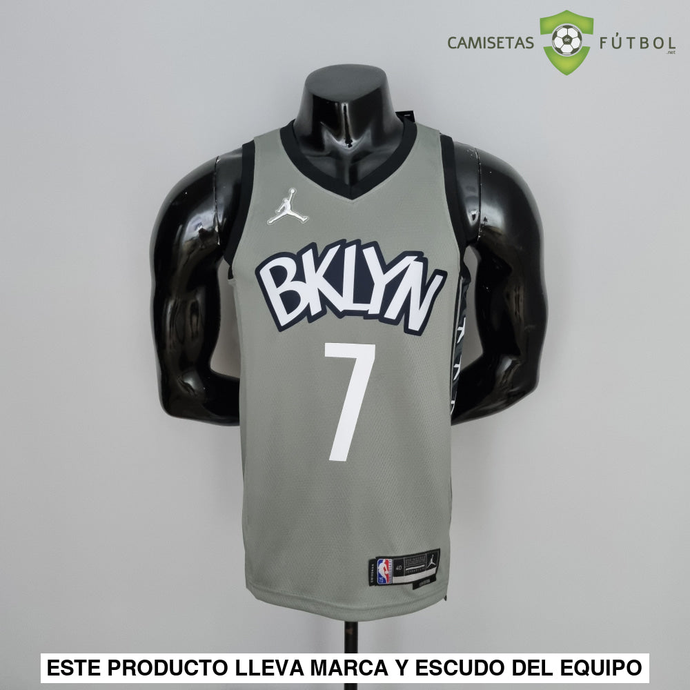 Camiseta Brooklyn Nets 21-22 - Kevin Durant 7 Gris Nba