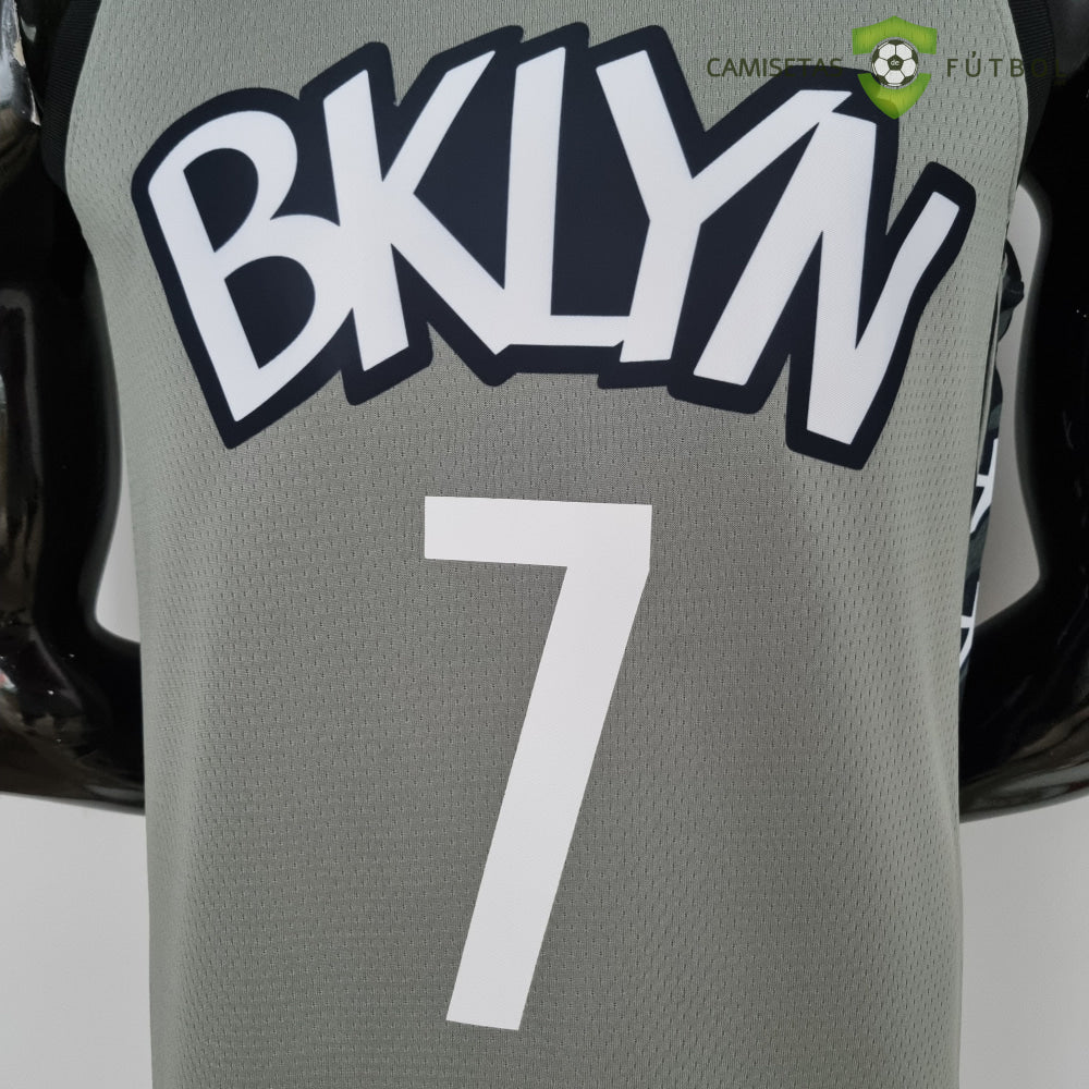 Camiseta Brooklyn Nets 21-22 - Kevin Durant 7 Gris Nba