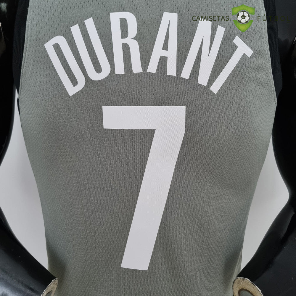 Camiseta Brooklyn Nets 21-22 - Kevin Durant 7 Gris Nba