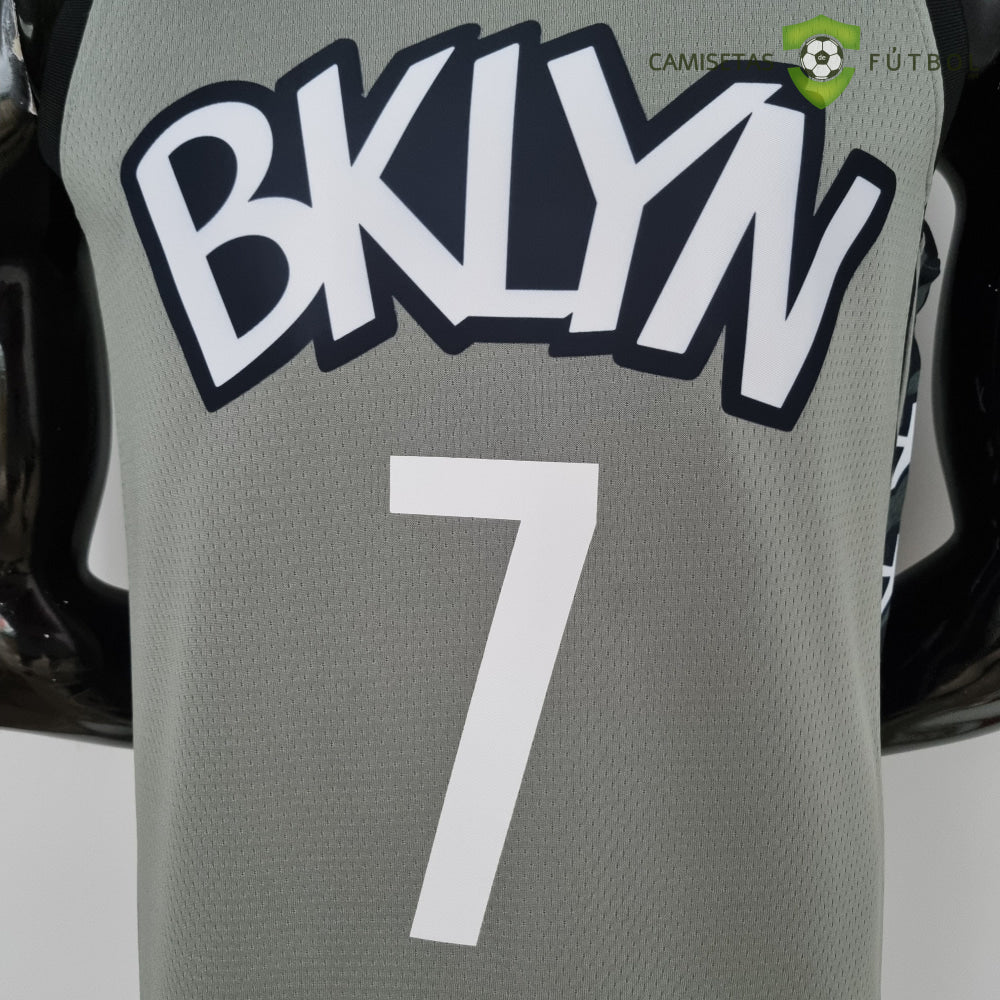 Camiseta Brooklyn Nets 21-22 - Kevin Durant 7 Gris Nba