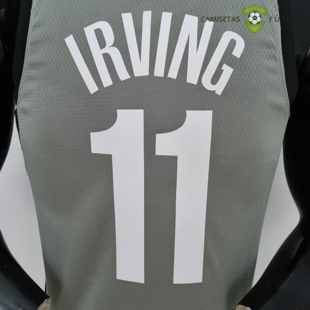 Camiseta Brooklyn Nets 21-22 - Kyrie Irving 11 Gris Nba