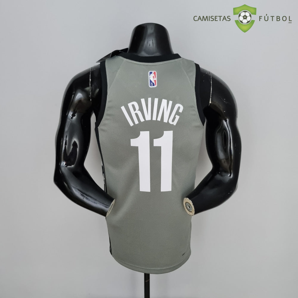 Camiseta Brooklyn Nets 21-22 - Kyrie Irving 11 Gris Nba