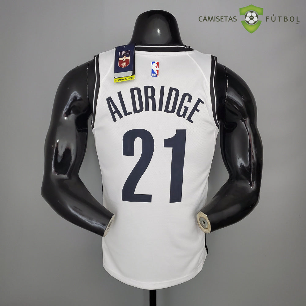 Camiseta Brooklyn Nets 21-22 - Lamarcus Aldridge 21 Blanco Nba