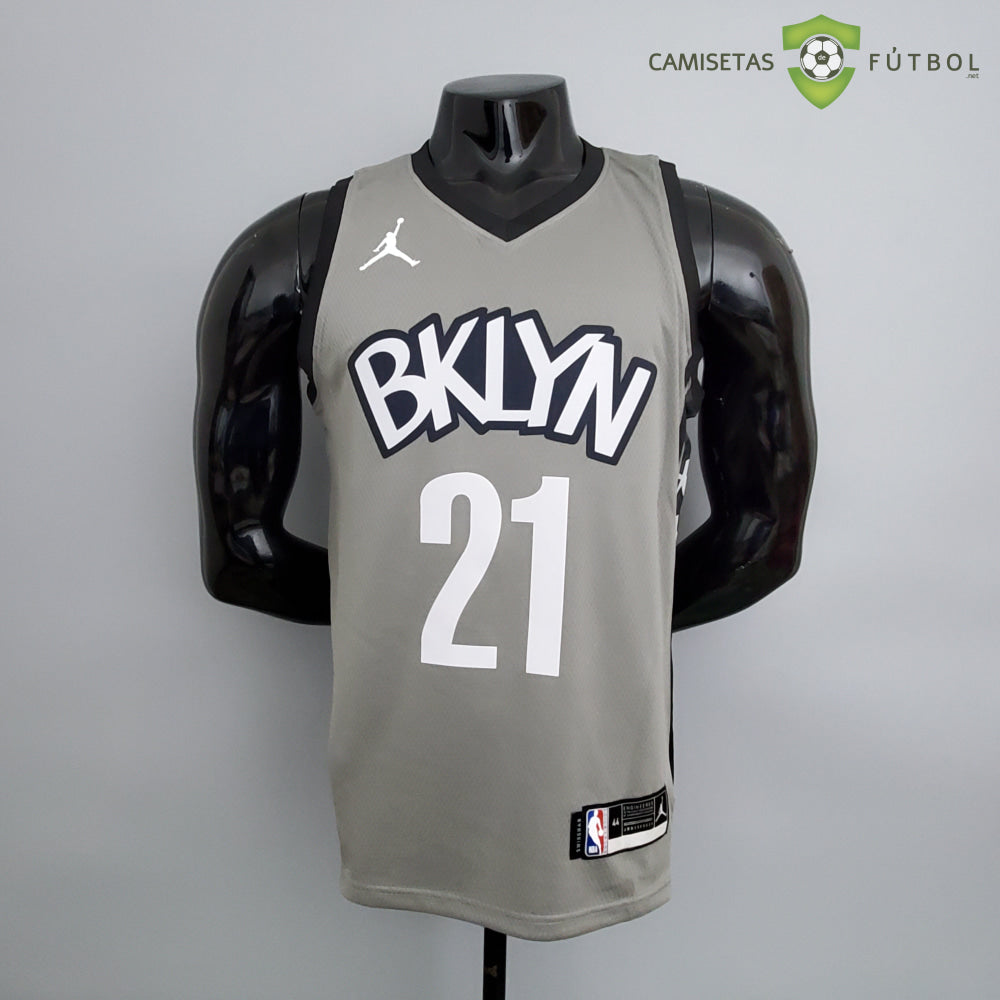 Camiseta Brooklyn Nets 21-22 - Lamarcus Aldridge 21 Gris Nba