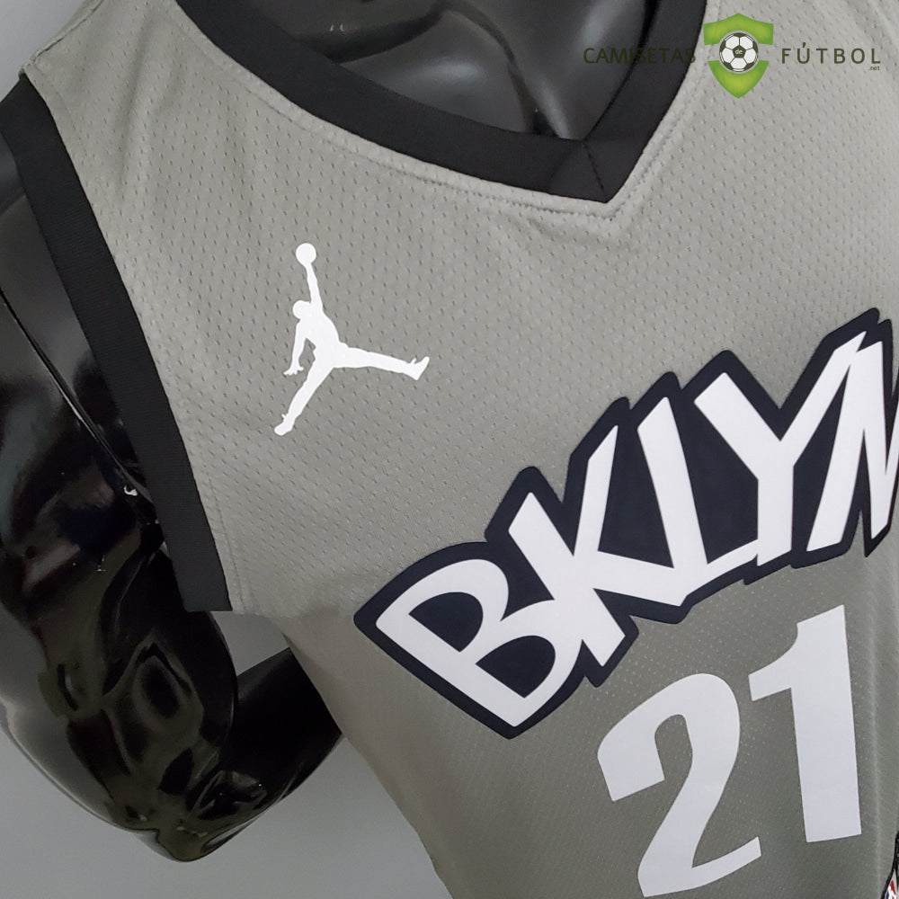 Camiseta Brooklyn Nets 21-22 - Lamarcus Aldridge 21 Gris Nba