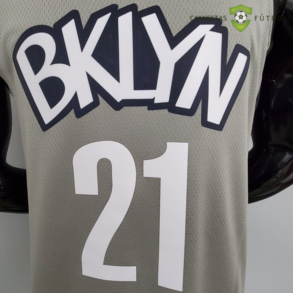 Camiseta Brooklyn Nets 21-22 - Lamarcus Aldridge 21 Gris Nba