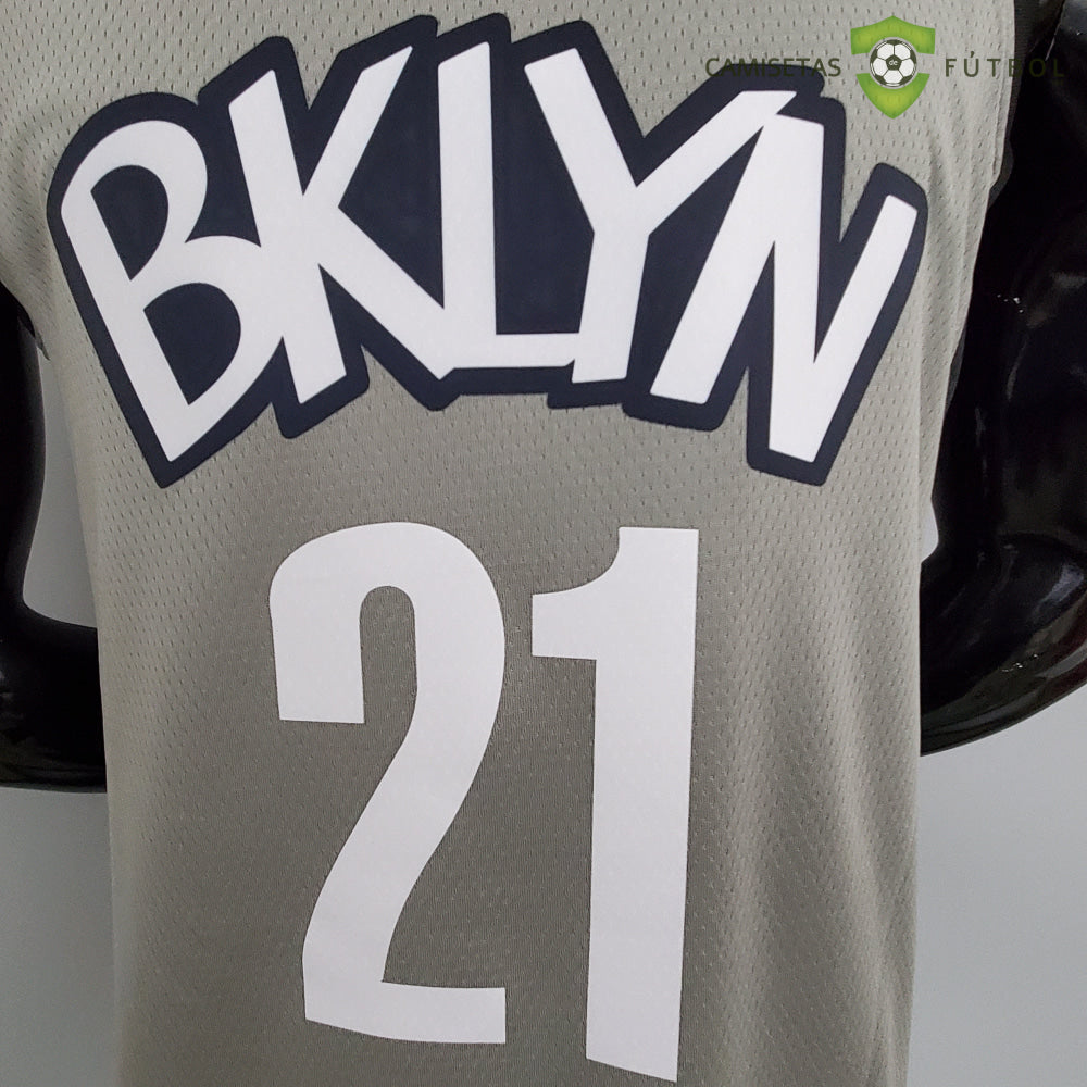 Camiseta Brooklyn Nets 21-22 - Lamarcus Aldridge 21 Gris Nba