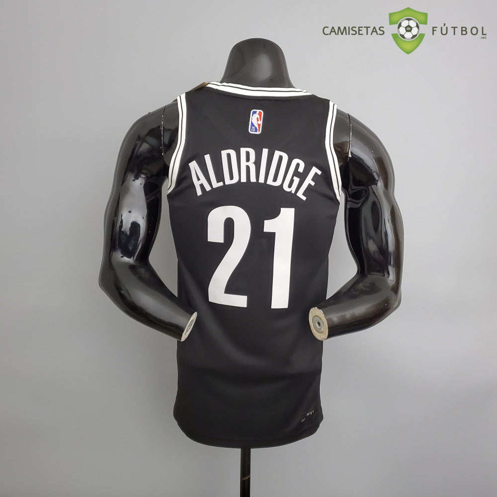 Camiseta Brooklyn Nets 21-22 - Lamarcus Aldridge 21 Negro Nba