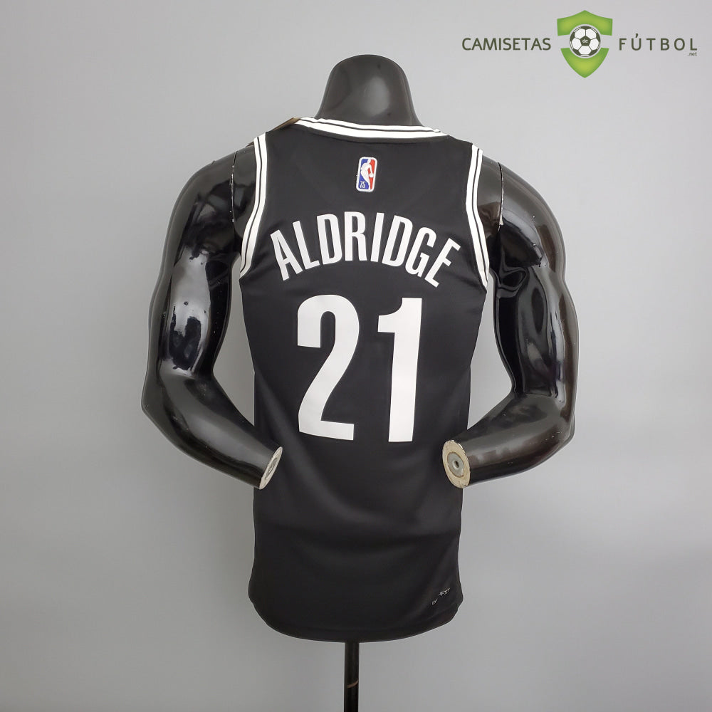 Camiseta Brooklyn Nets 21-22 - Lamarcus Aldridge 21 Negro Nba