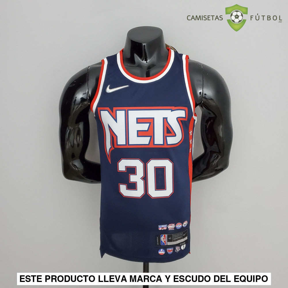 Camiseta Brooklyn Nets 21-22 - Seth Curry 30 Azul Nba