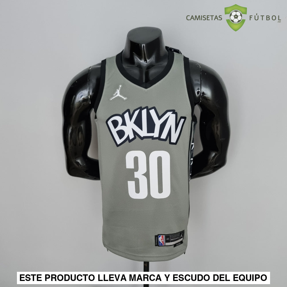 Camiseta Brooklyn Nets 21-22 - Seth Curry 30 Gris Nba