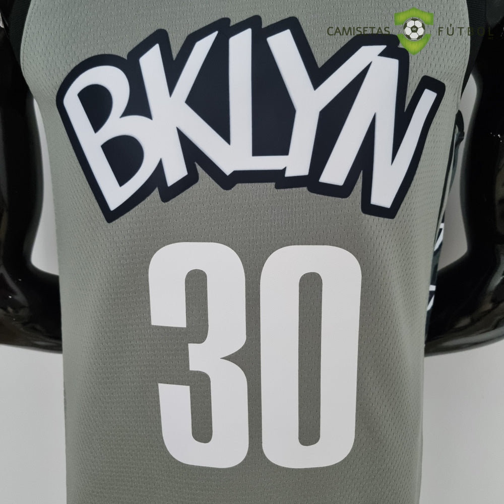 Camiseta Brooklyn Nets 21-22 - Seth Curry 30 Gris Nba