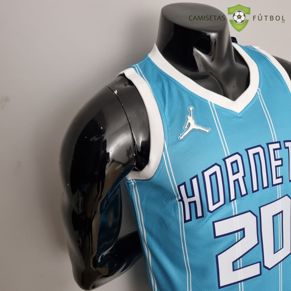 Camiseta Charlotte Hornets 21-22 - Gordon Hayward 20 Azul Rayas Nba