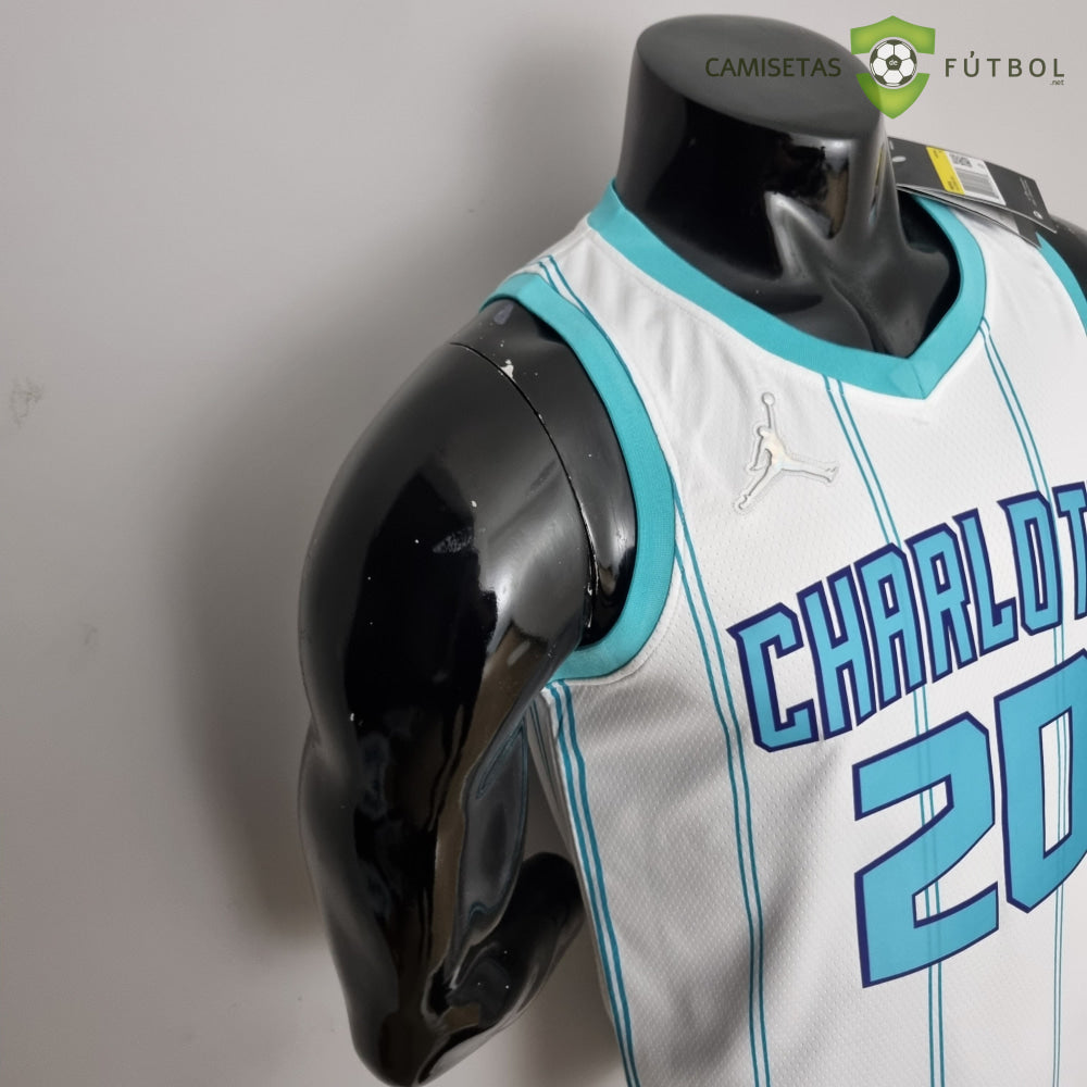 Camiseta Charlotte Hornets 21-22 - Gordon Hayward 20 Blanco Rayas Nba