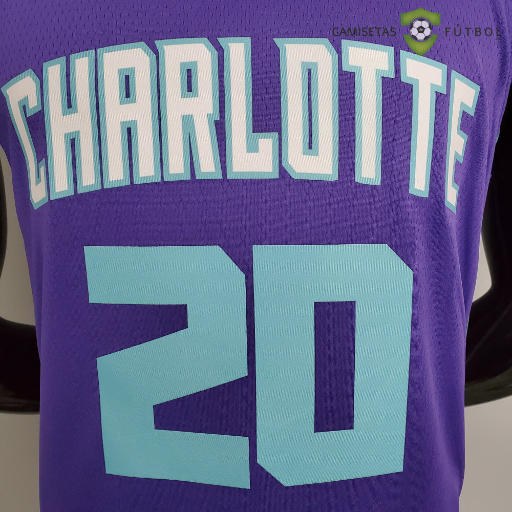 Camiseta Charlotte Hornets 21-22 - Gordon Hayward 20 Violeta Nba