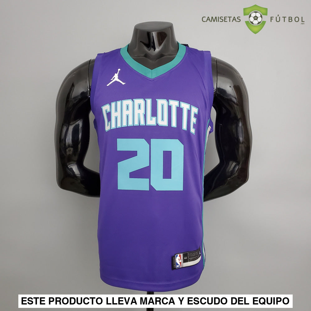 Camiseta Charlotte Hornets 21-22 - Gordon Hayward 20 Violeta Nba