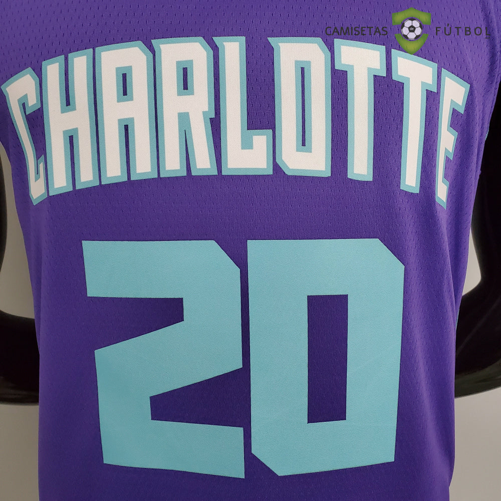 Camiseta Charlotte Hornets 21-22 - Gordon Hayward 20 Violeta Nba