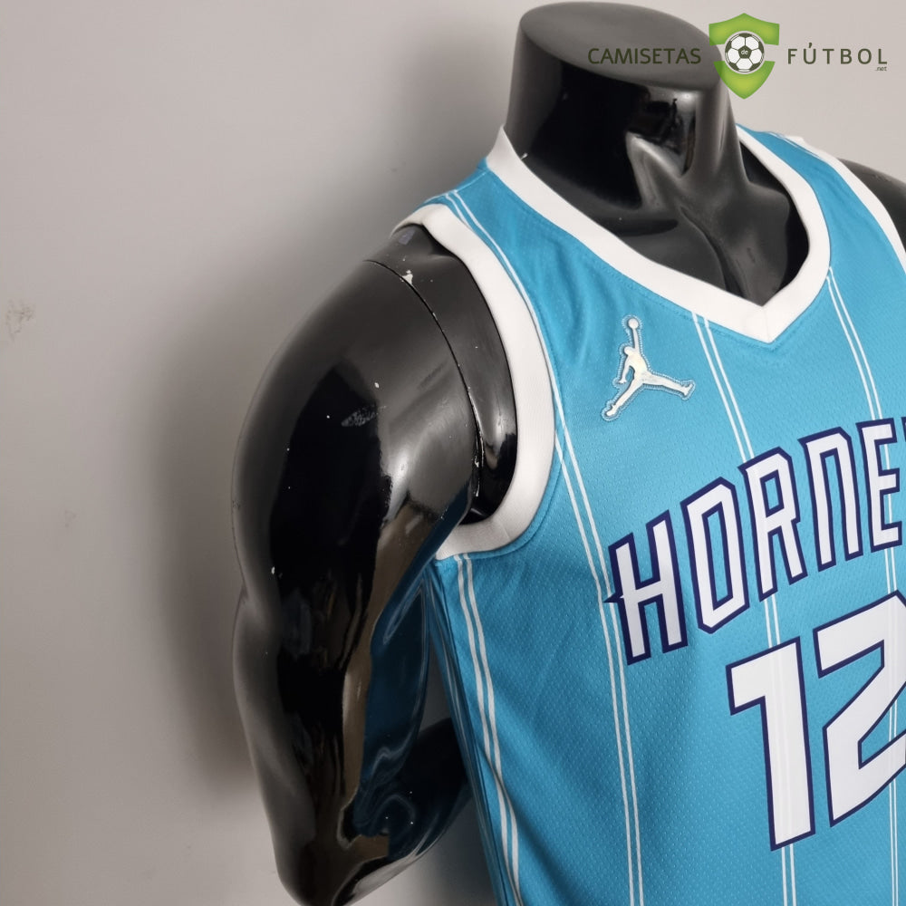 Camiseta Charlotte Hornets 21-22 - Kelly Oubre Jr. 12 Azul Rayas Nba