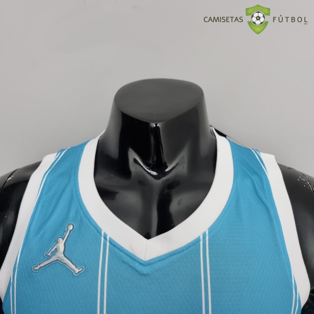 Camiseta Charlotte Hornets 21-22 - Kelly Oubre Jr. 12 Azul Rayas Nba