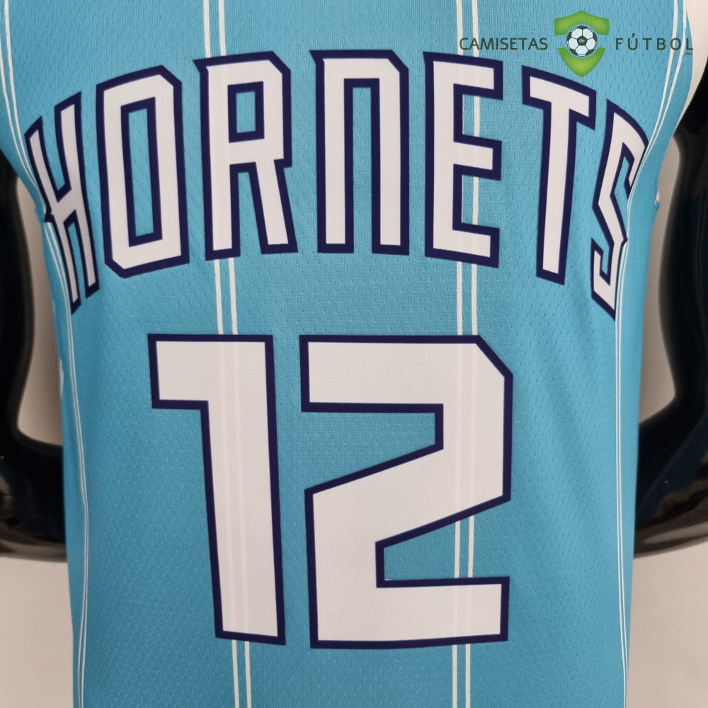 Camiseta Charlotte Hornets 21-22 - Kelly Oubre Jr. 12 Azul Rayas Nba