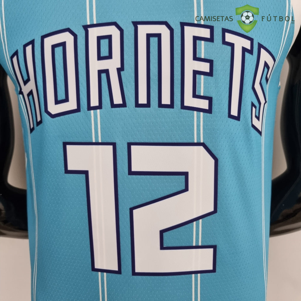 Camiseta Charlotte Hornets 21-22 - Kelly Oubre Jr. 12 Azul Rayas Nba