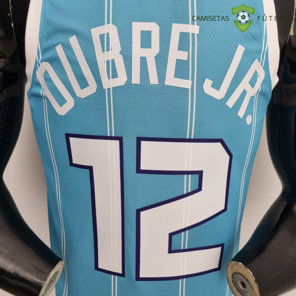 Camiseta Charlotte Hornets 21-22 - Kelly Oubre Jr. 12 Azul Rayas Nba