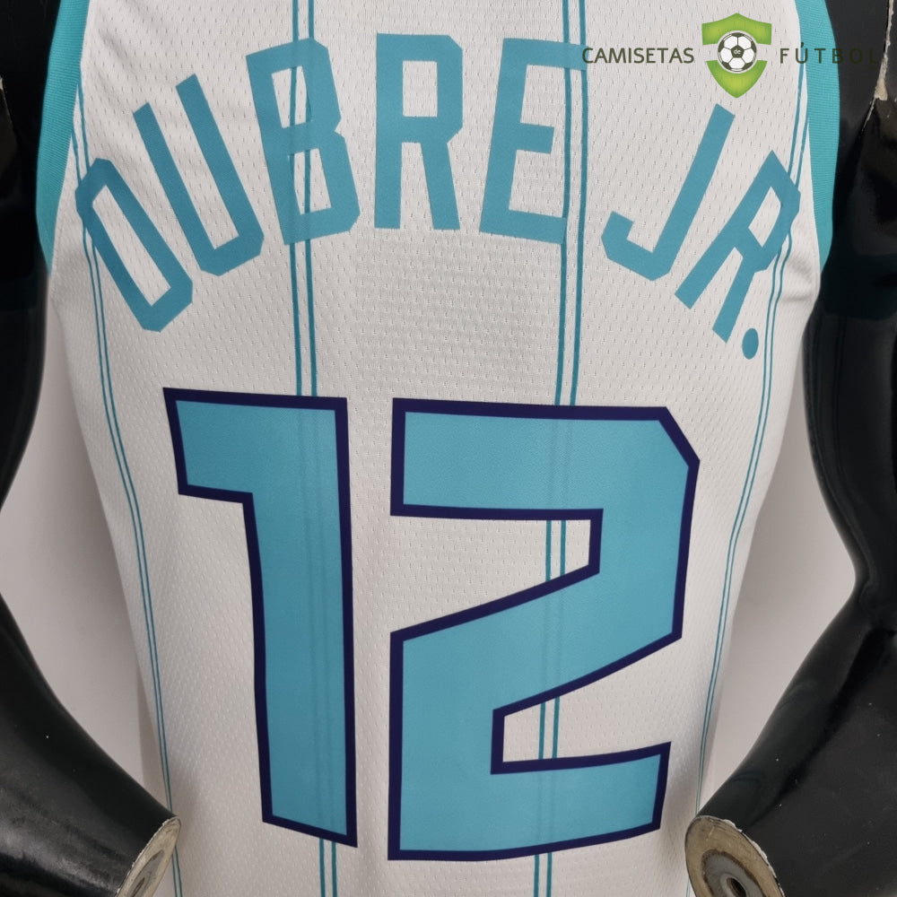Camiseta Charlotte Hornets 21-22 - Kelly Oubre Jr. 12 Blanco Rayas Nba