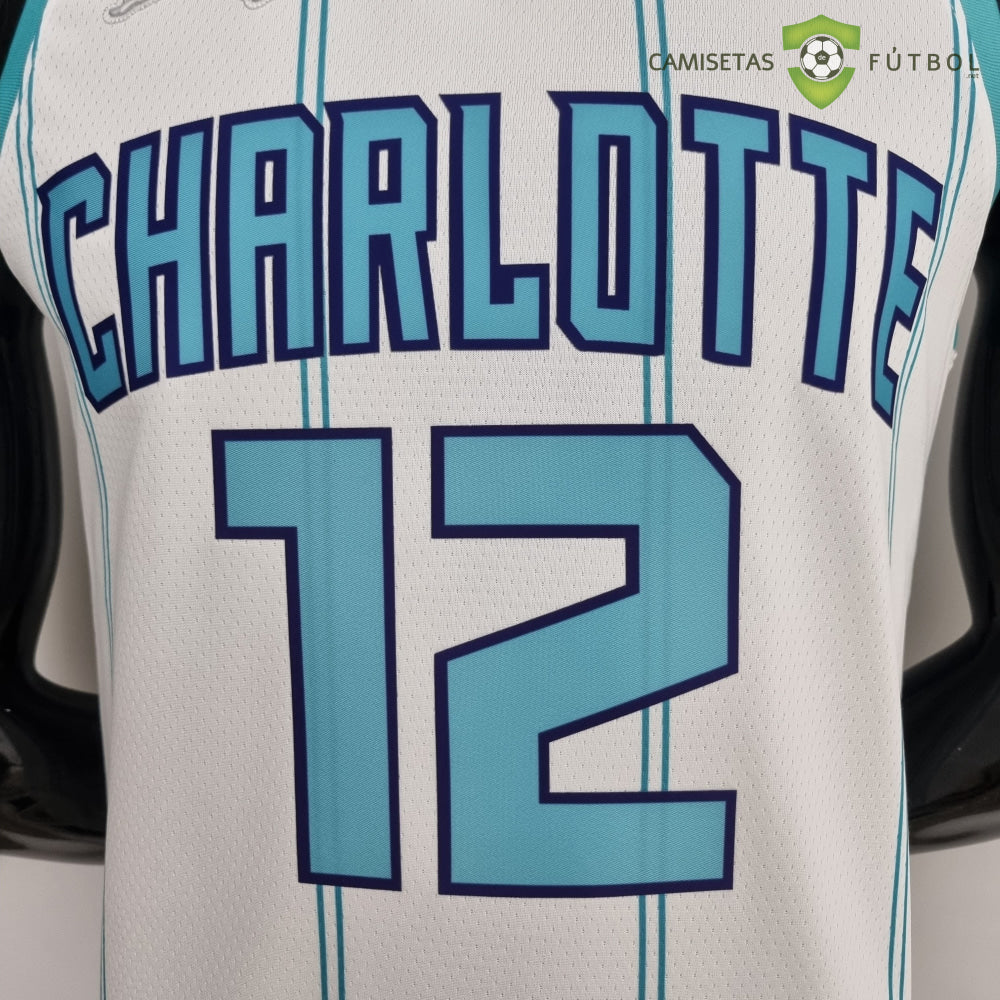 Camiseta Charlotte Hornets 21-22 - Kelly Oubre Jr. 12 Blanco Rayas Nba