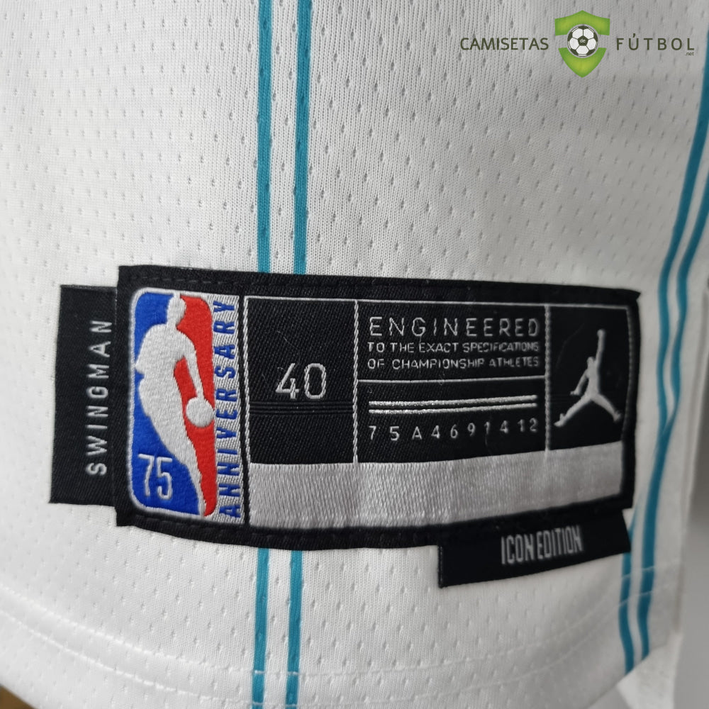 Camiseta Charlotte Hornets 21-22 - Kelly Oubre Jr. 12 Blanco Rayas Nba