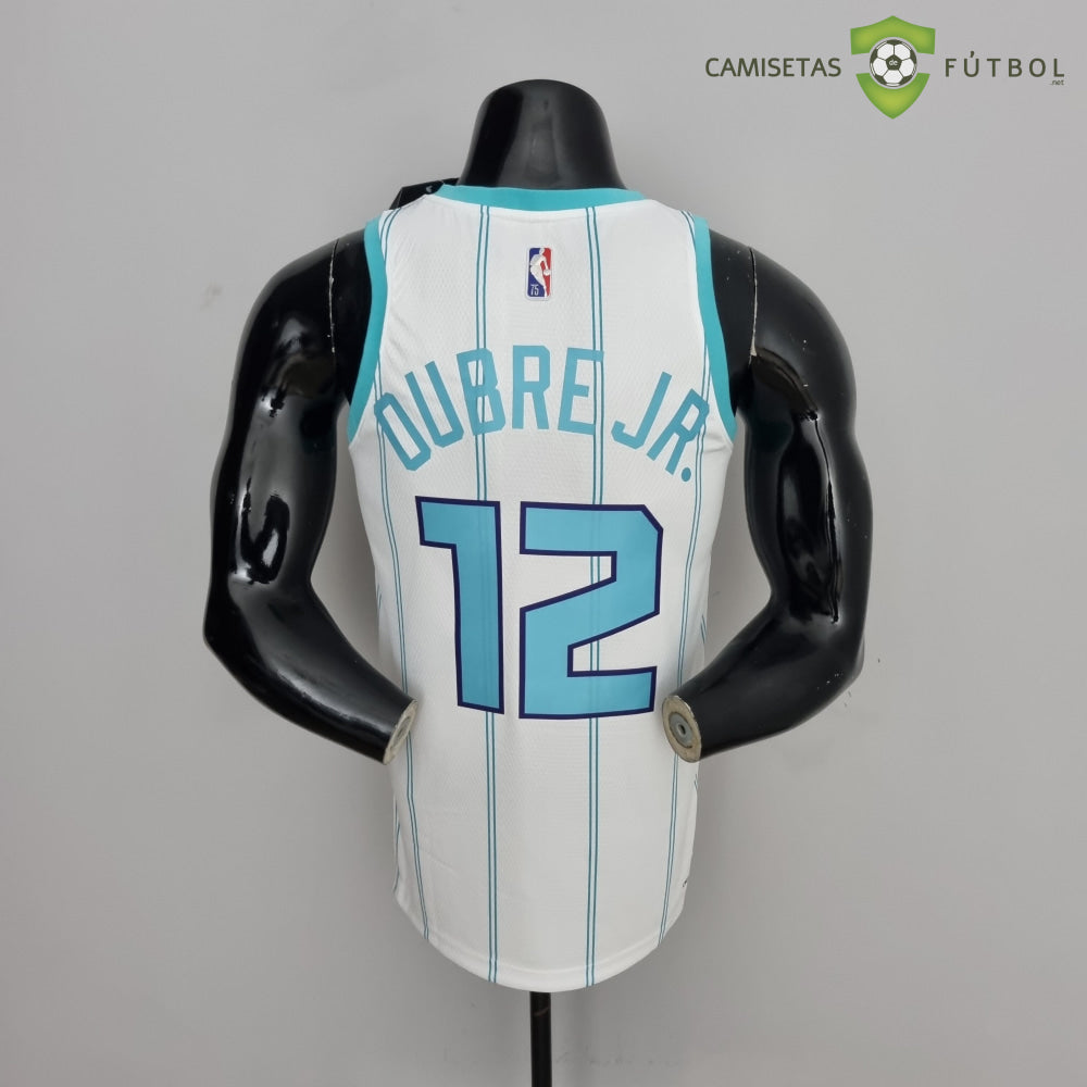Camiseta Charlotte Hornets 21-22 - Kelly Oubre Jr. 12 Blanco Rayas Nba