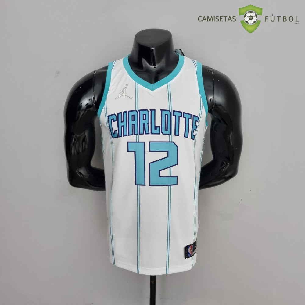 Camiseta Charlotte Hornets 21-22 - Kelly Oubre Jr. 12 Blanco Rayas Nba